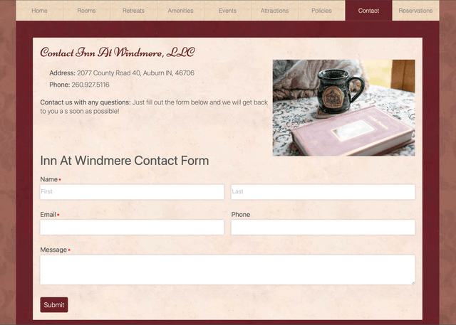 Windmere Contact Page