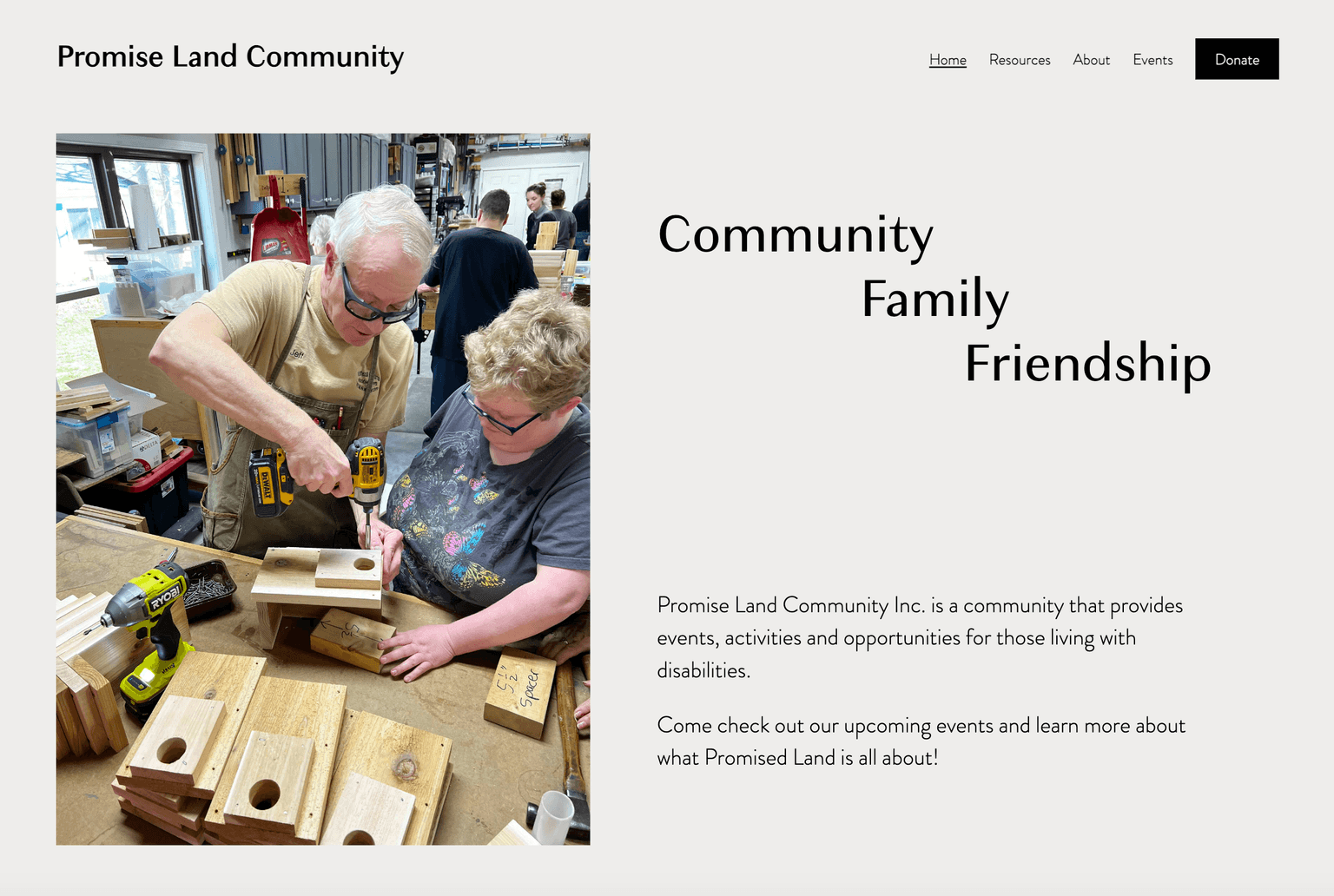 Promise Land Community Home Page